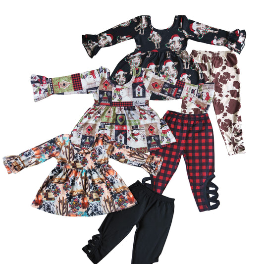 Baby Sibling Christmas Leggings Set Close on 2025.10.15