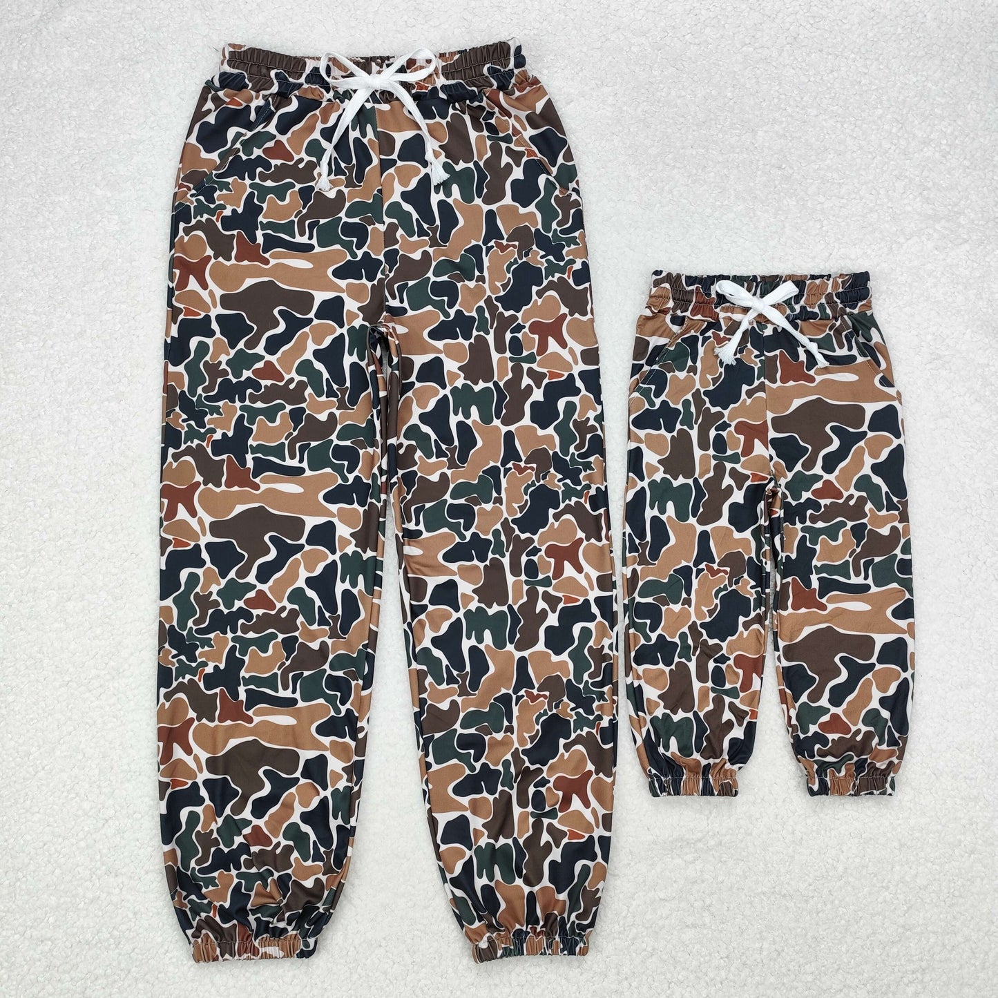 Mommy And Me Dark Camo Long   Joggers Pants