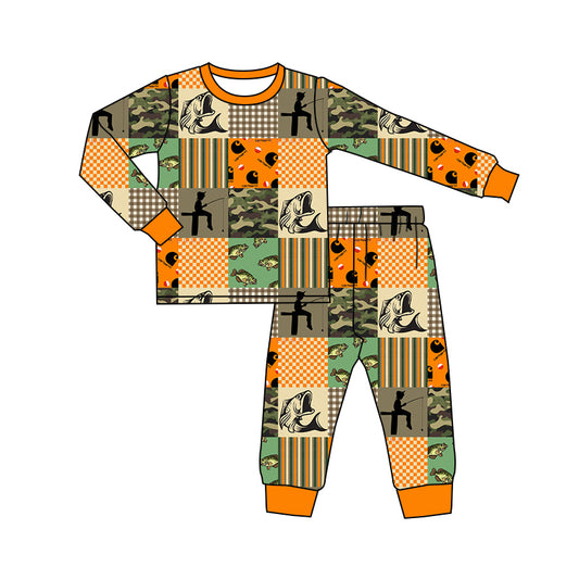 Baby Boys Hunting Fishing Two Piece Pajama Set 5 MOQ Preorder