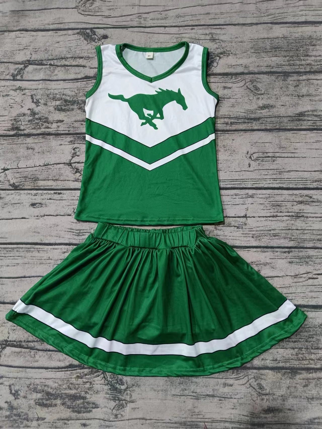 Baby Girls Sport Team Horse Skirt Set 5 MOQ Preorder