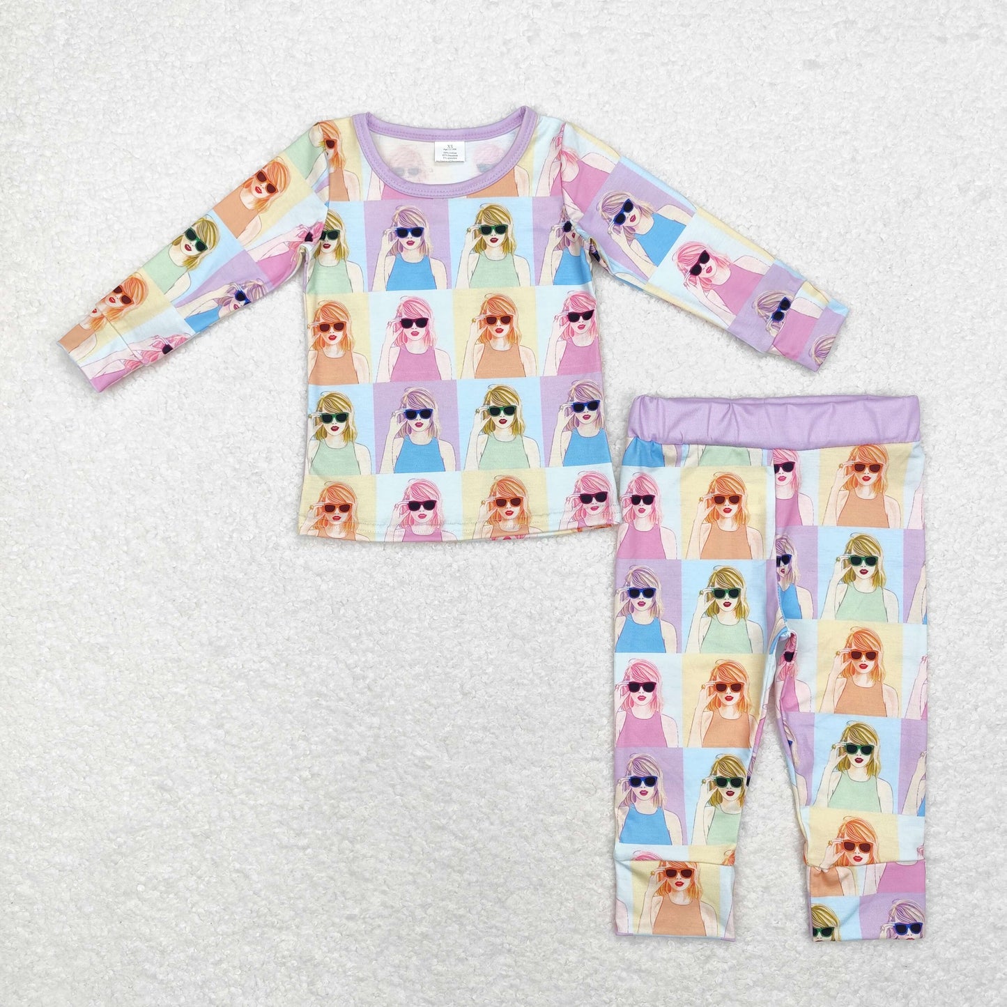 Baby Girls TS Singer Long SLeeve bamboo Pajama Set