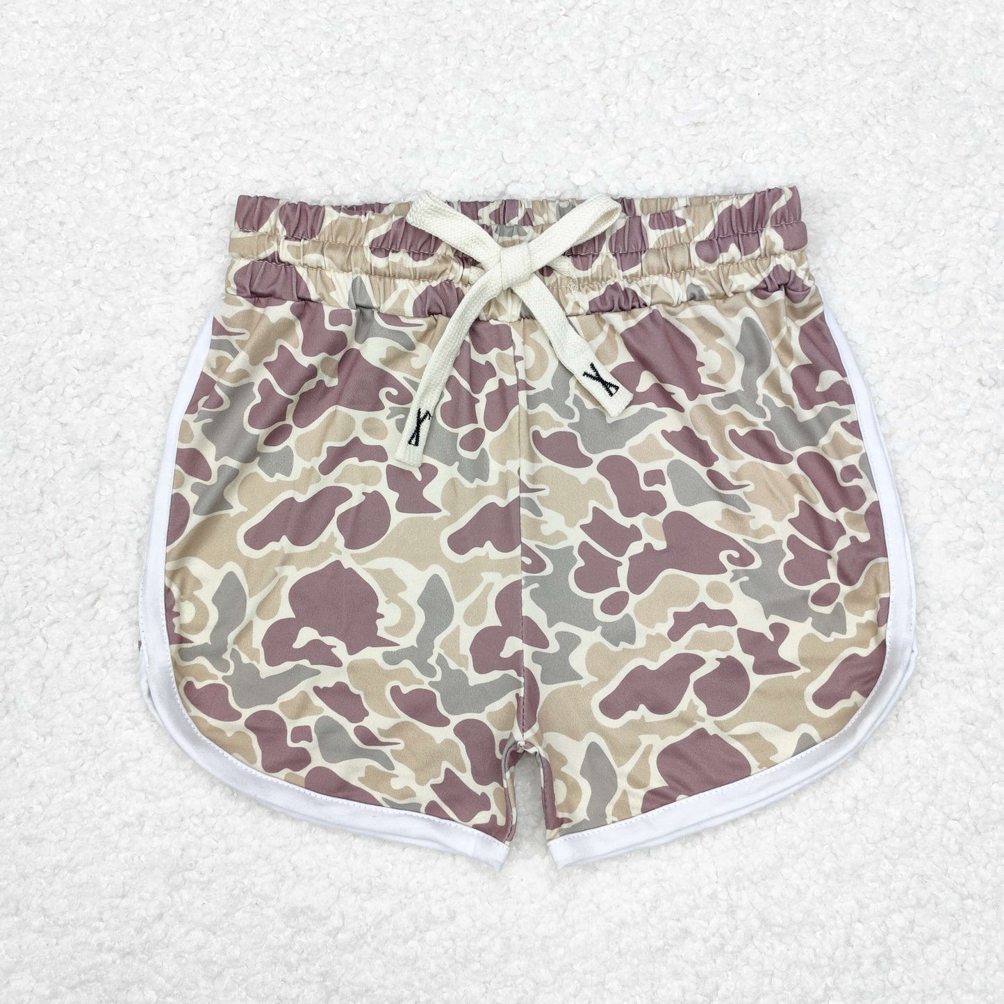 Baby Boys Ligth Brown Camo Shorts With Pocket