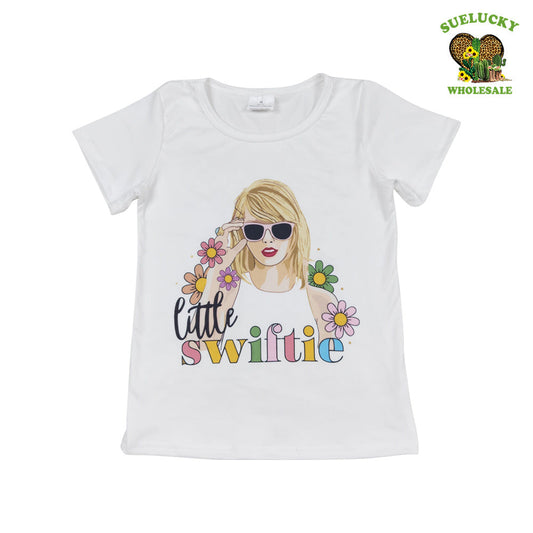 Baby Girls Country Little Swiftie Singer Fans Short Sleeve T-shirt Top