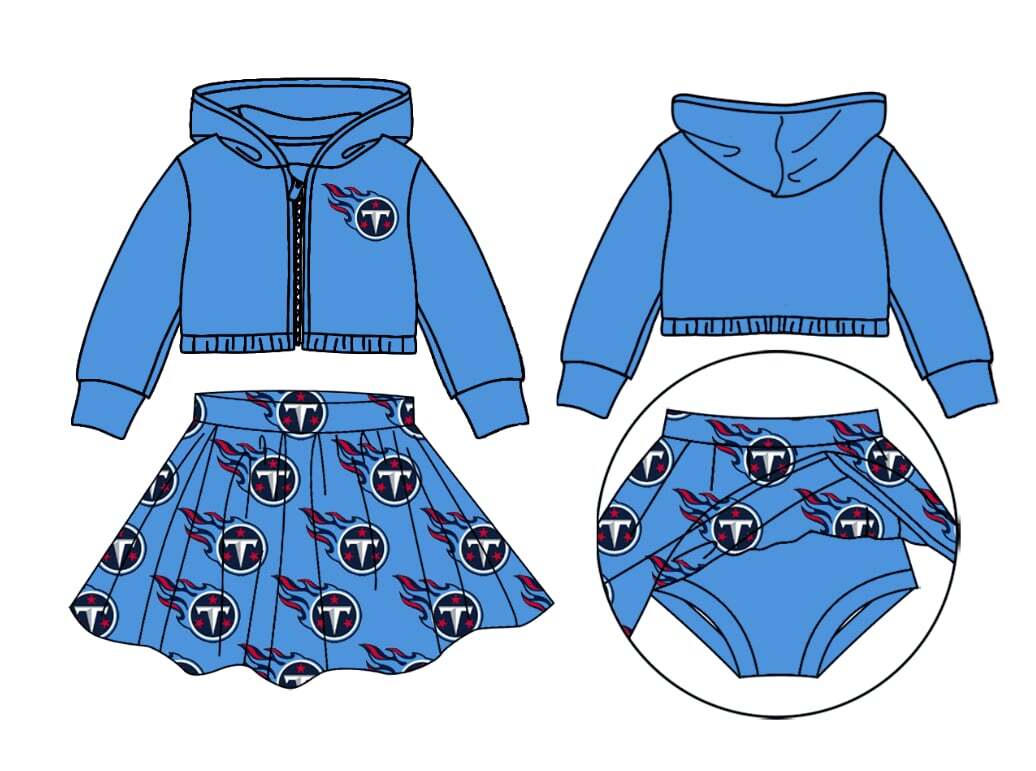 Baby Girls Sport Team Blue Skirt Set Deadline Time :  20th October