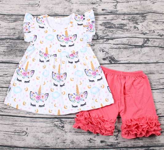 Summer Girls Unicorn Floral Set