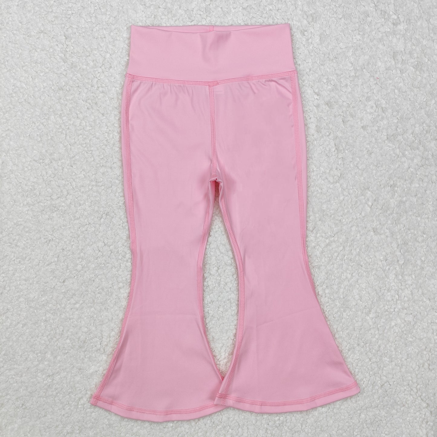 Baby Girls Light Pink Yoga Bell Bottom Pants