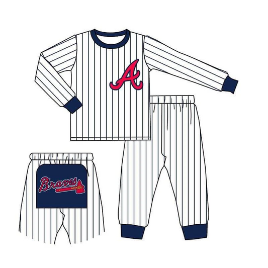 Baby Boys Braves Pants Set  Preorder 3 MOQ