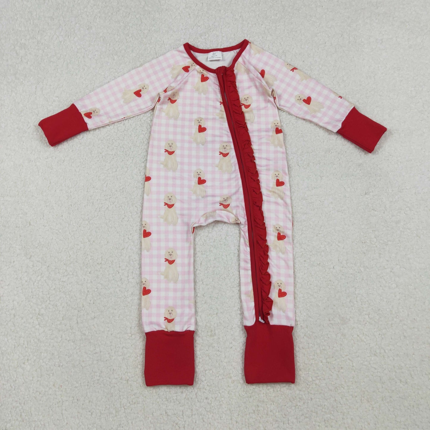 Mommy and Me Valentine's Day Dog Heart Pajama Clothing