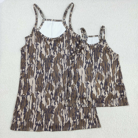 Mommy and Me Bottomland Camouflage Athletic Strap Dress