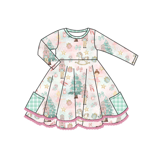 3 MOQ Baby Girls Christmas nutcracker Dress Pre-order