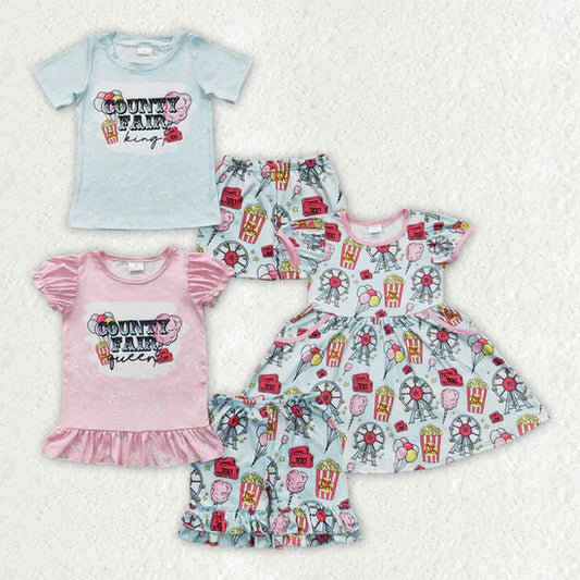 Sibling Baby County Fair Clothes Set Dress