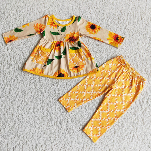 Sunflower Fall Set With  Pocket On SALE