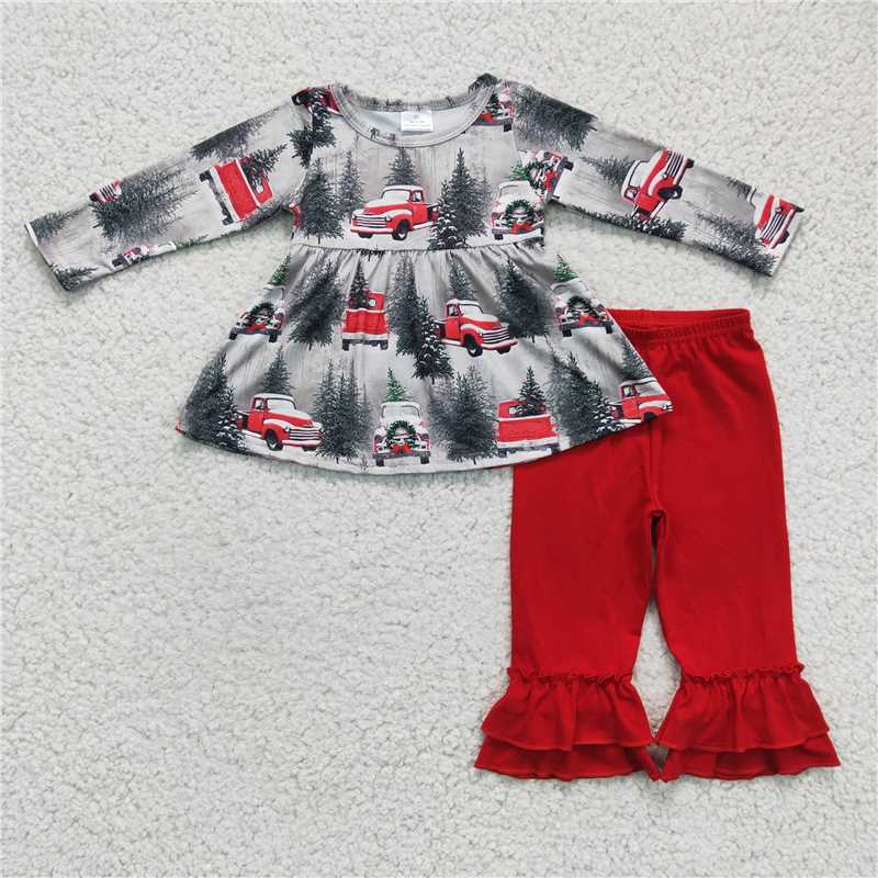 6 A19-11 Baby Girls Christmas Tree Outfit