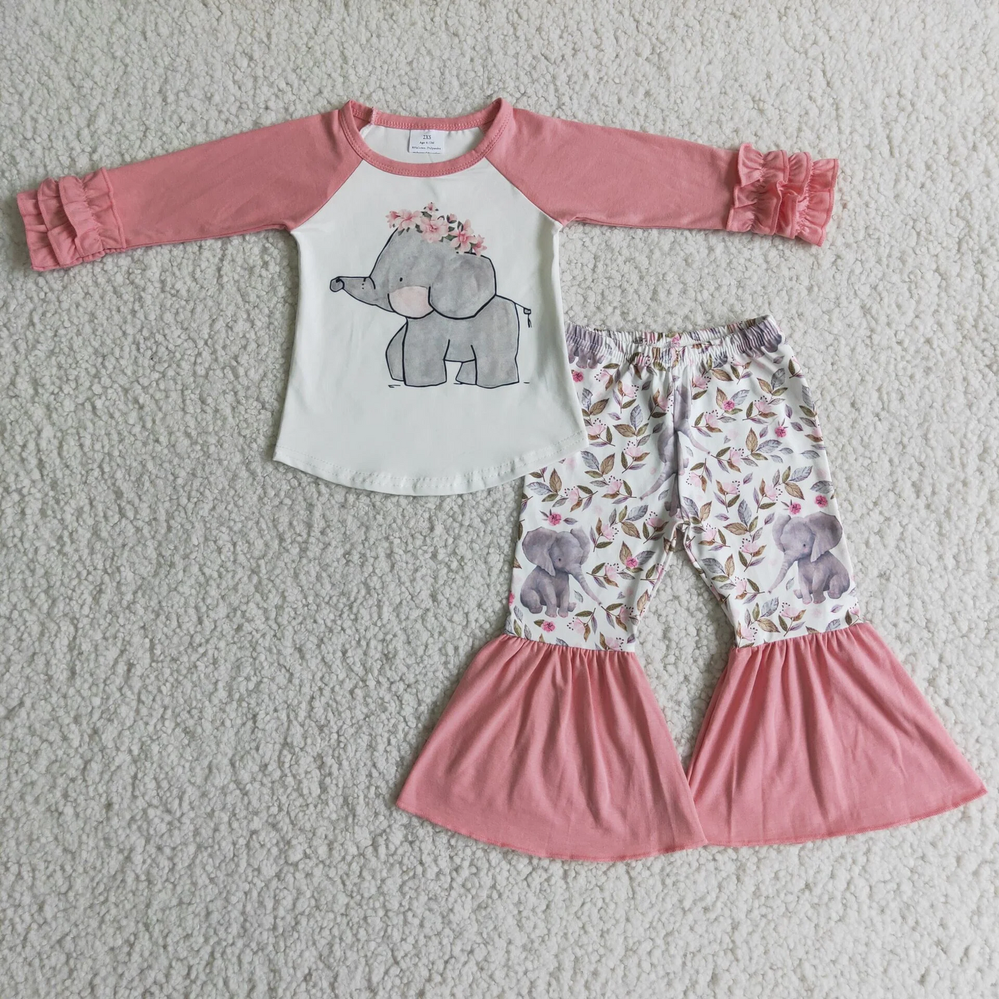 Cute Elephant Pink Set 6 A28-18