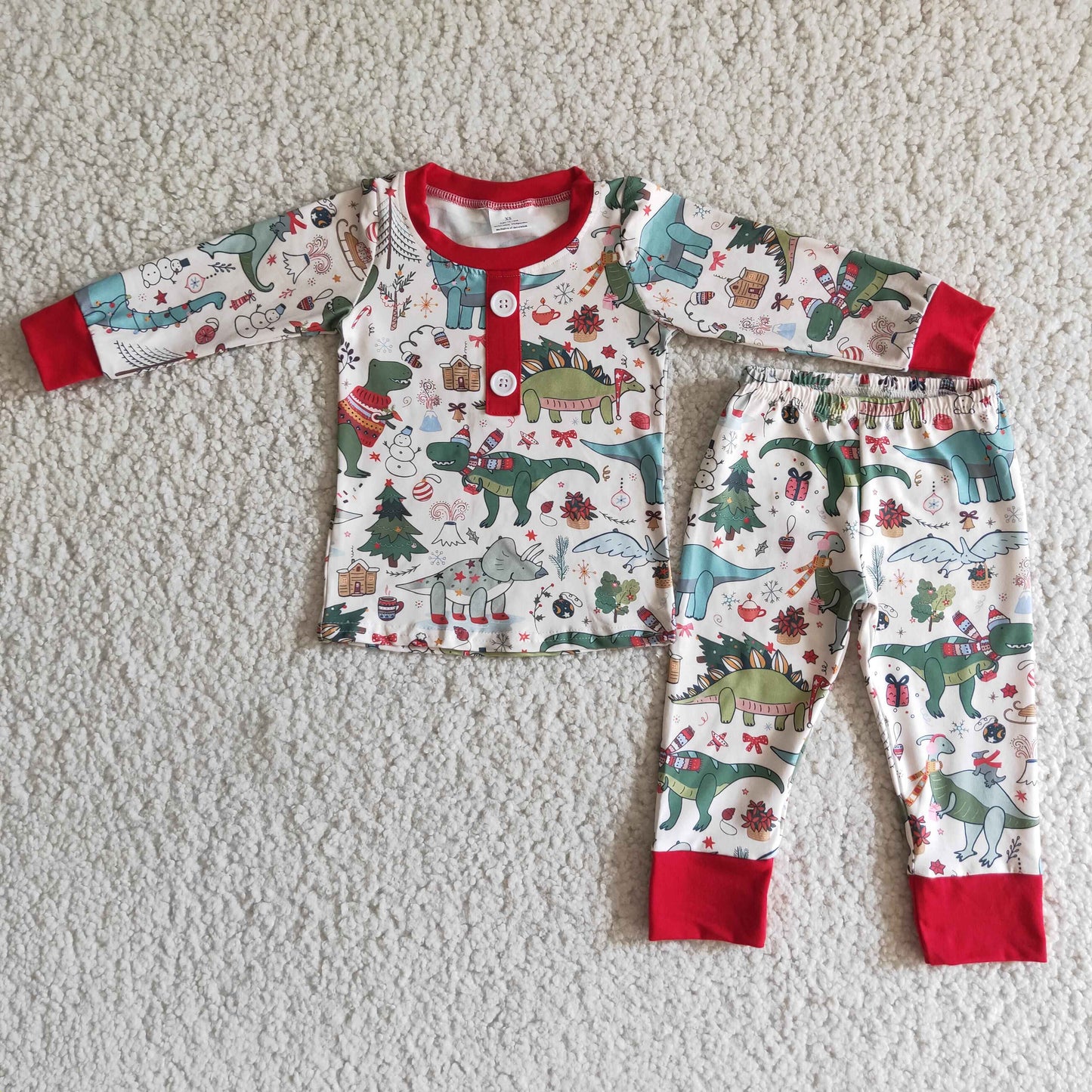 Promotion Baby Girls Boys Chrismtas Pajama Outfit