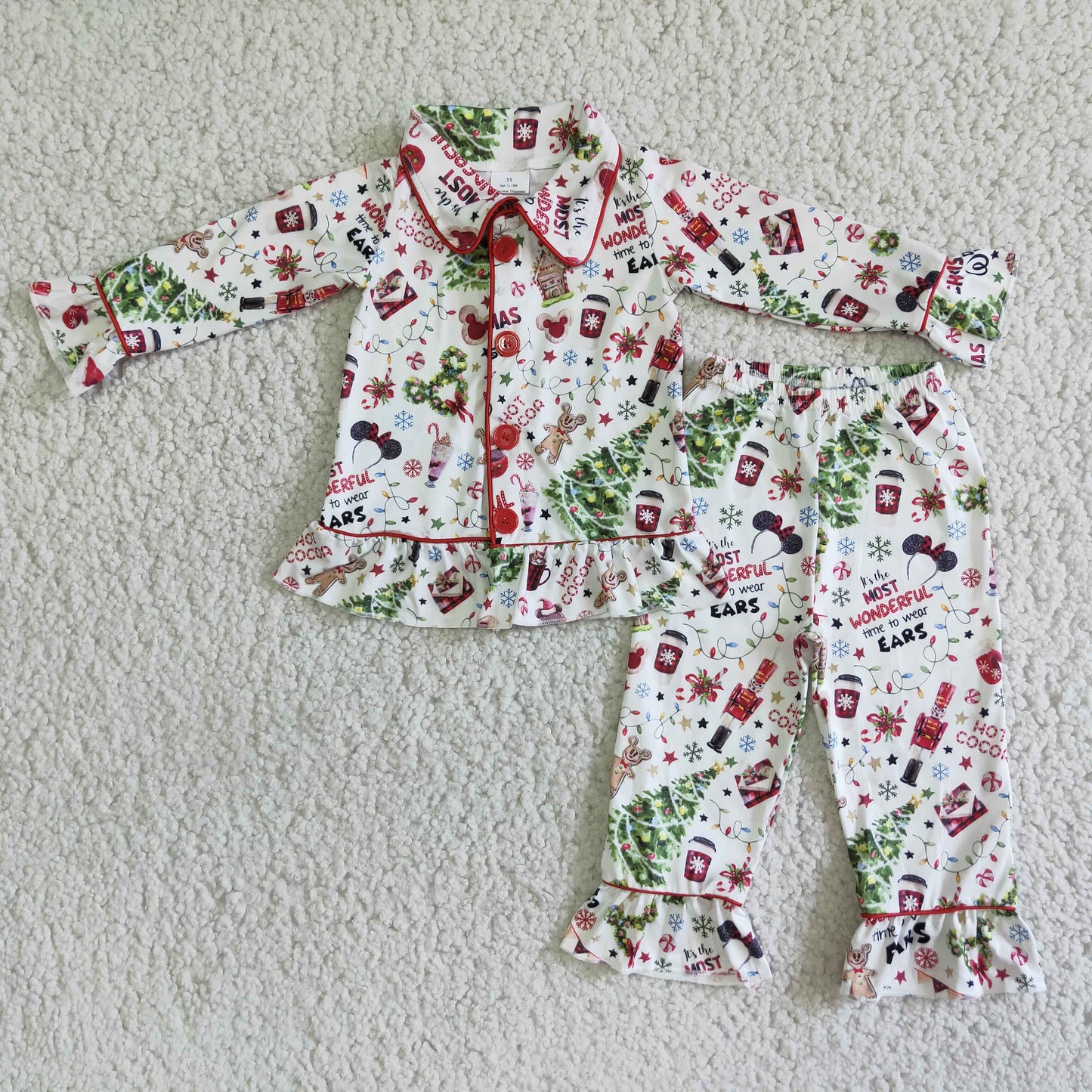 Promotion Baby Girls Boys Chrismtas Pajama Outfit