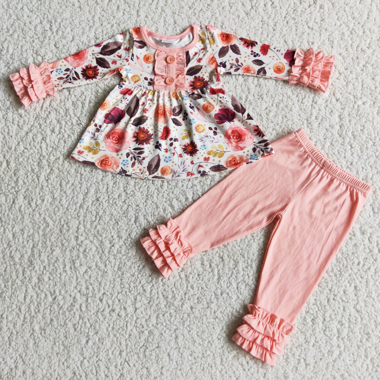 Baby Girls Floral Tunic Top Legging Pants Set On Sale