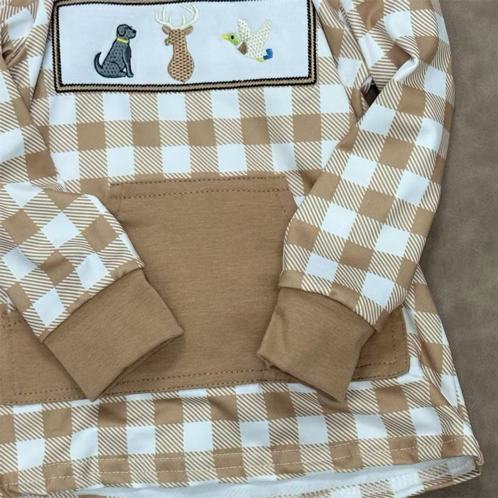 Baby Brother Sister Sibling Hunting Life Long Sleeve Hoodie Top