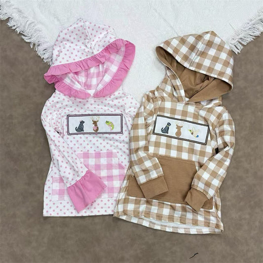 Baby Brother Sister Sibling Hunting Life Long Sleeve Hoodie Top