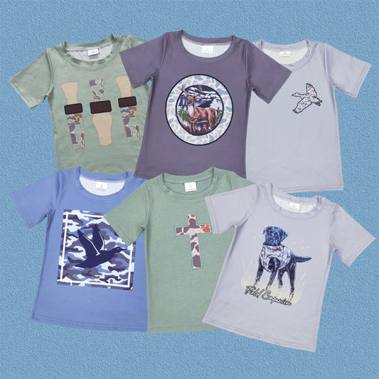 Baby Boys Sibling  Hunting Camo T-shirt Top