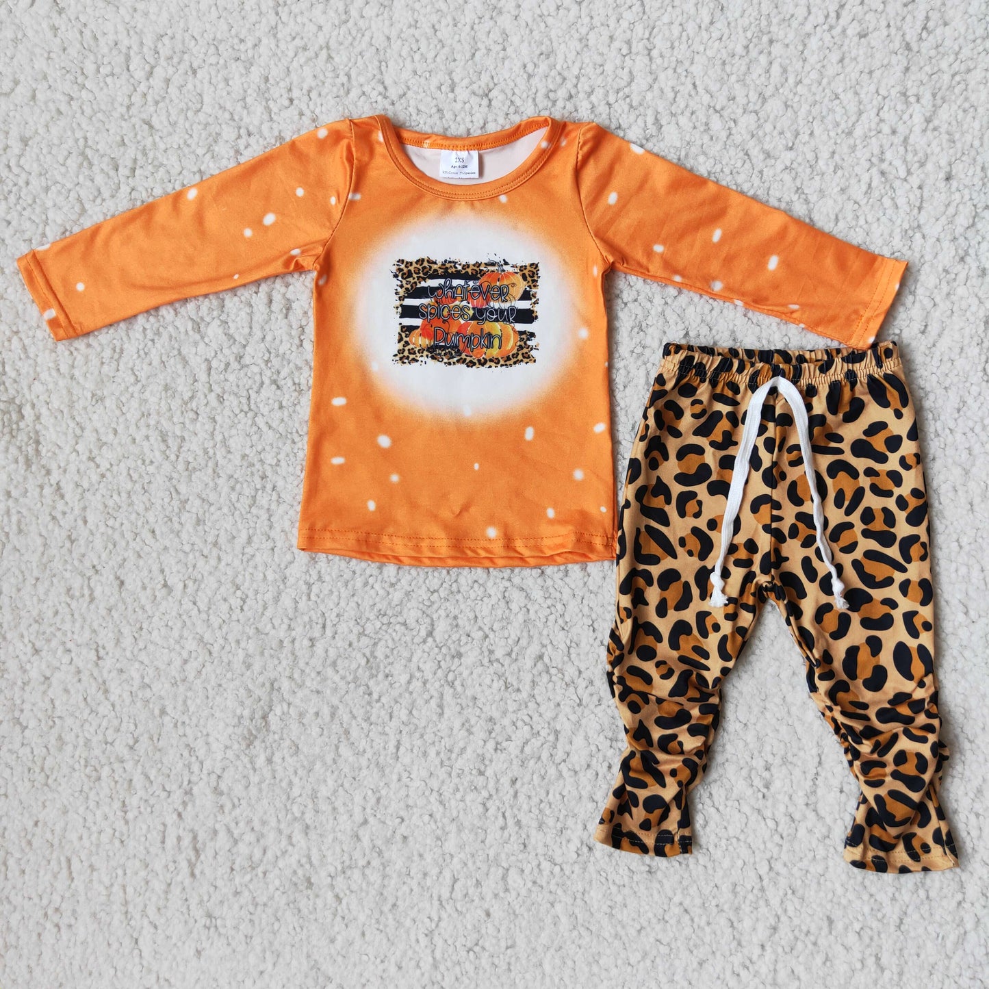 Kids Girls Fall Pumpkin Outfit $2.99