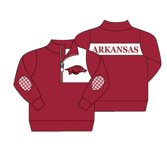 Preorder 5 MOQ Kids Sport Football Team  Arkansas Matching Clothing