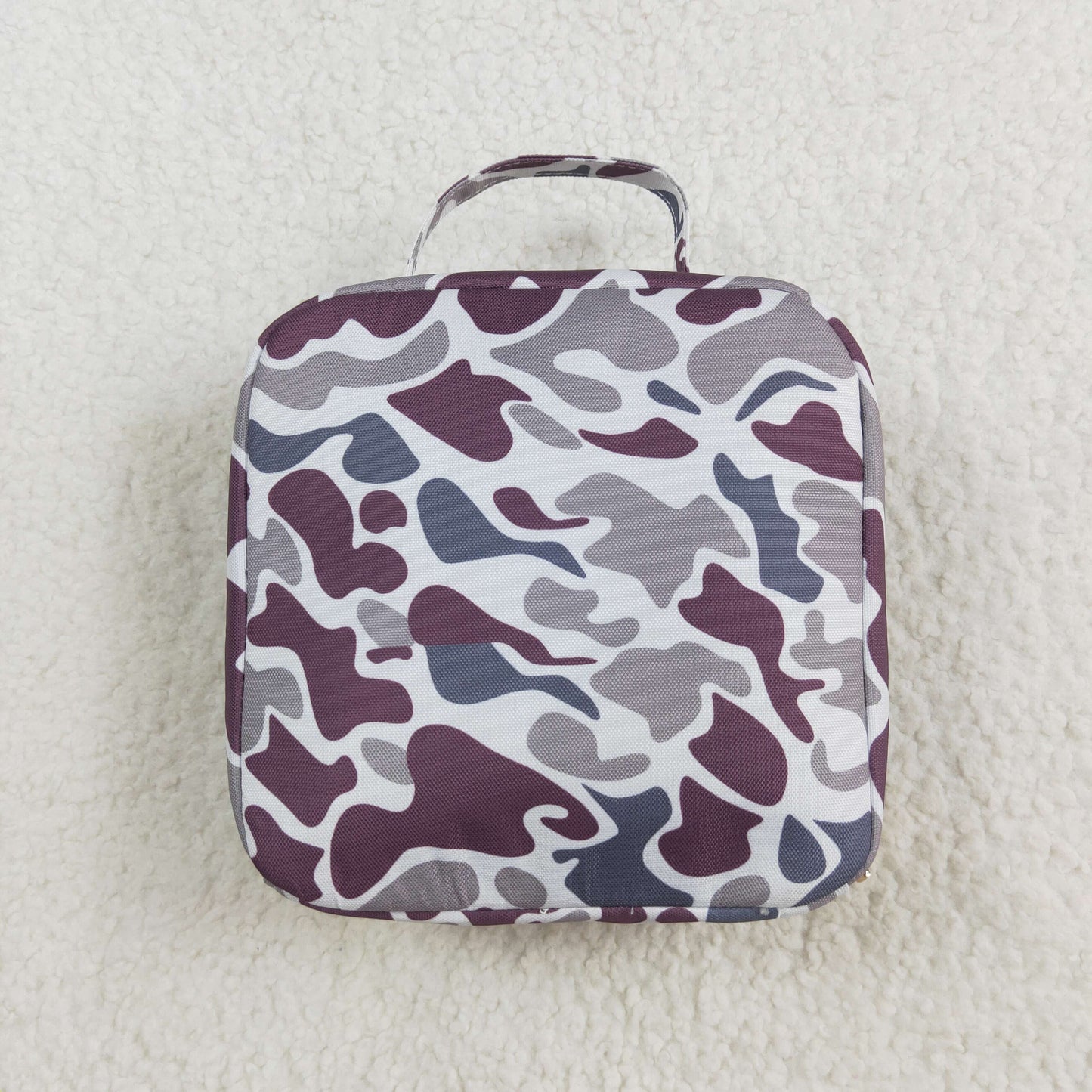 BA0227 Baby Kids Grey Camo Lunch Dinnder Picnic Thermal Bags Lunch Boxes