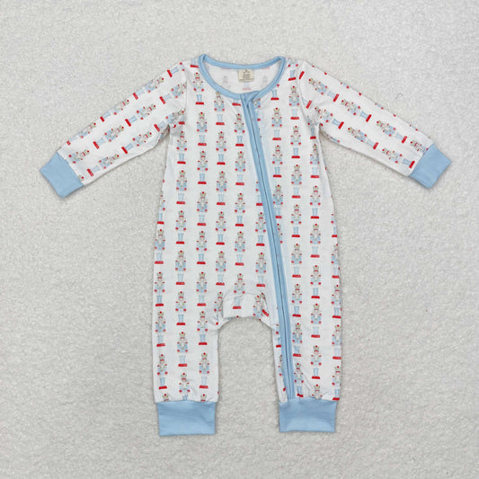 Baby Boys Christmas Soldier Bamboo Romper