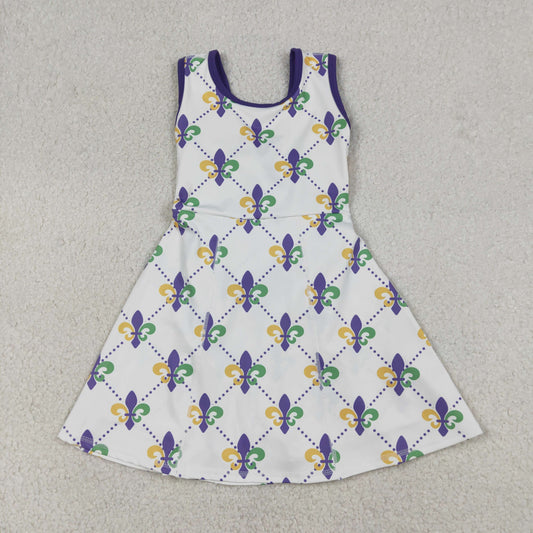 GSD2944 Baby Girls Mardi Gars Sleeveless Active Dress