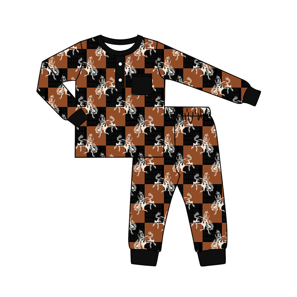 Baby Boys Coeboy Checker Pajama Set Pre-order 3 MOQ