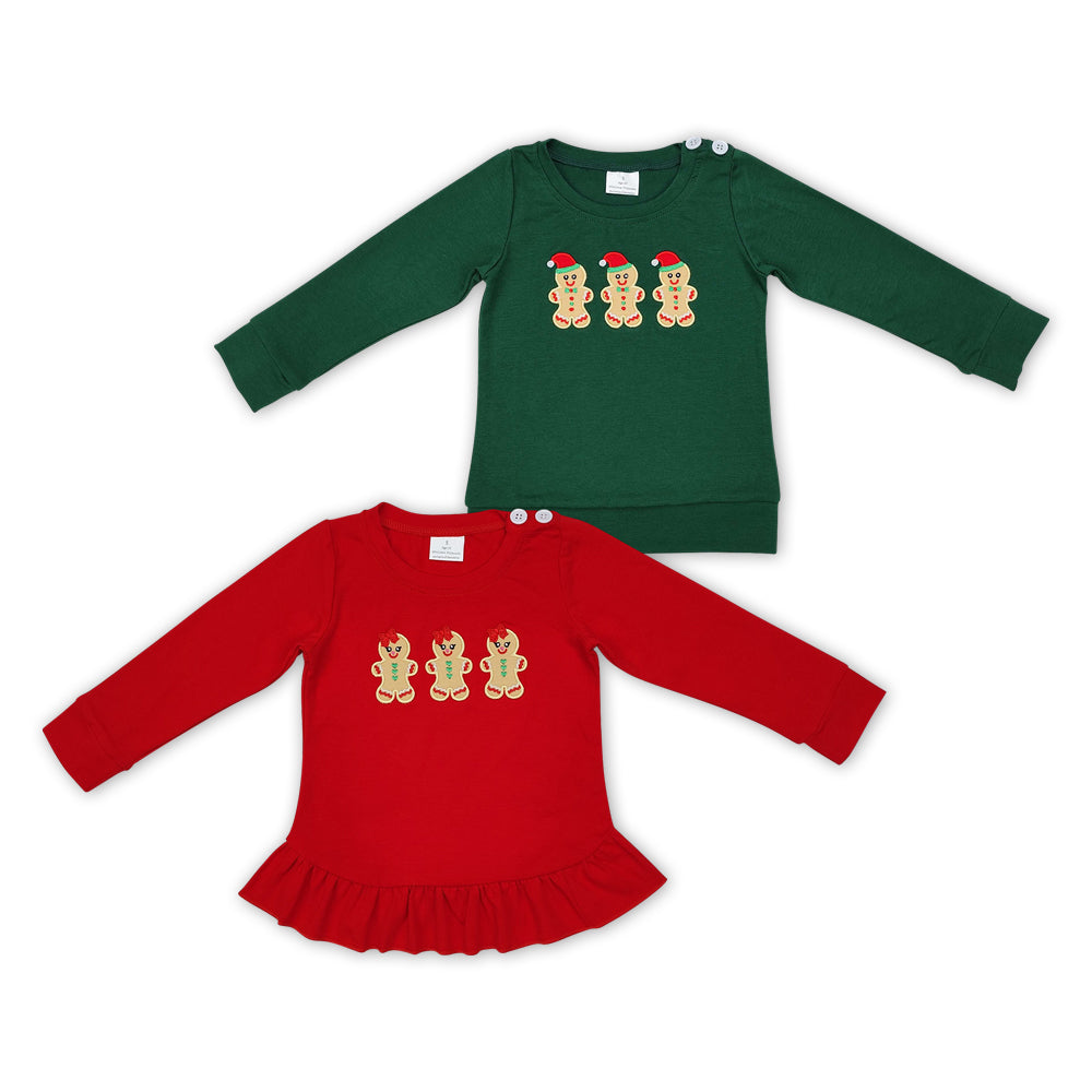 Baby Girls Boys Christmas Gingersnap Long Sleeve Top