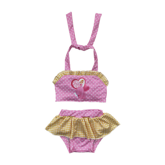 S0058 Girls Princess Two Piece Swimsuit