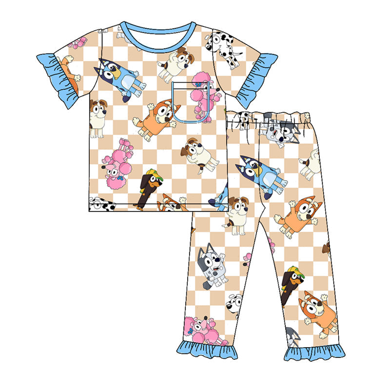 Infant Girls Cartoon Dog Pajama Set Preorder, 3 MOQ