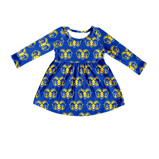 Baby Girls Sport Team Long Sleeve Dress Deadline:16th Aug