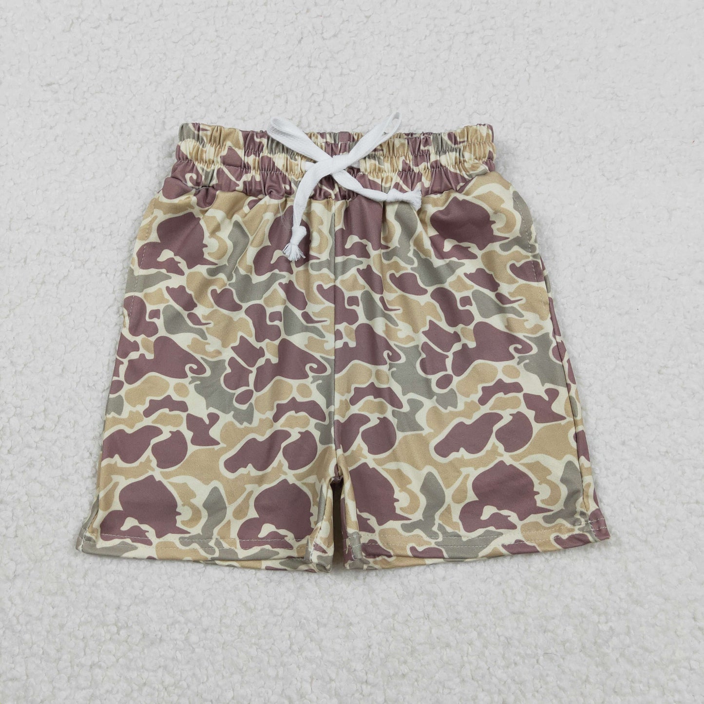 SS0696 Baby Boys  khaki Camo Shorts