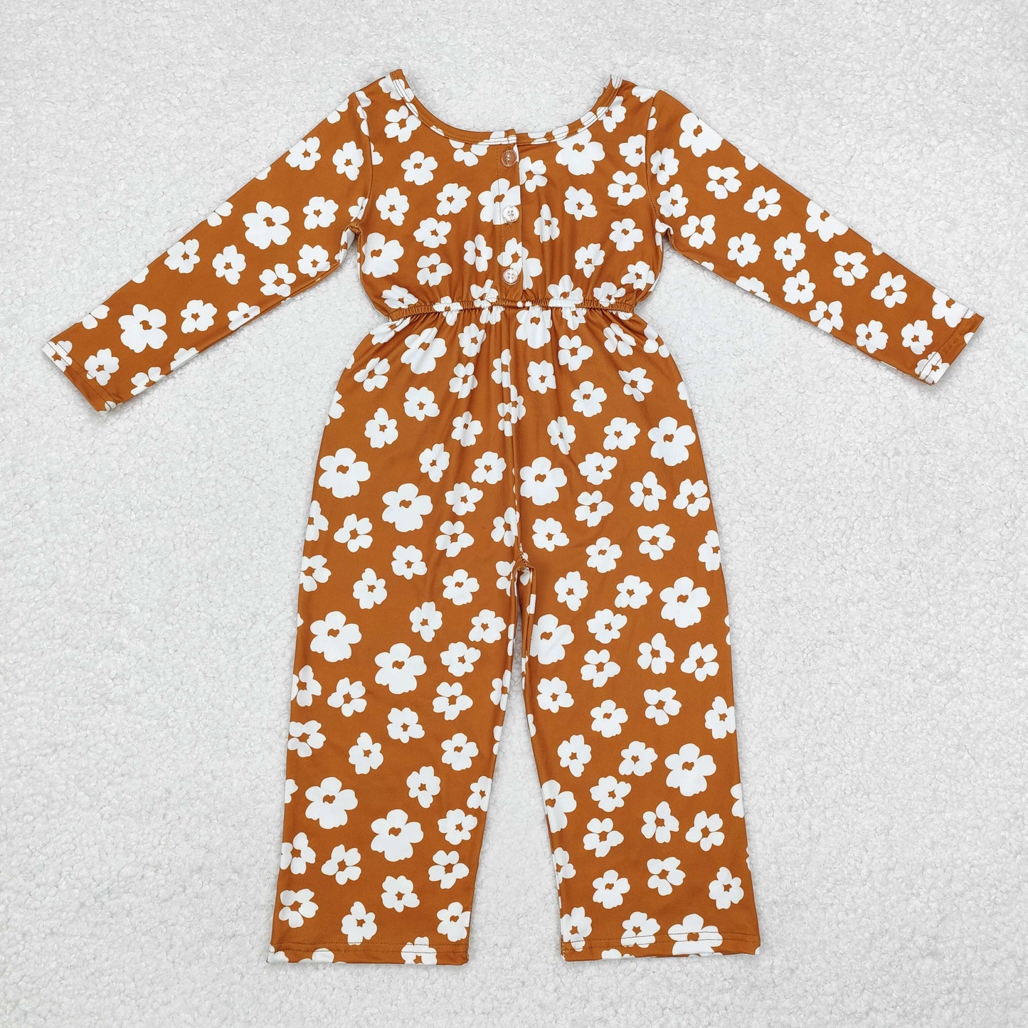 Baby Girls Daisy Flower Long Sleeve Jumpsuit