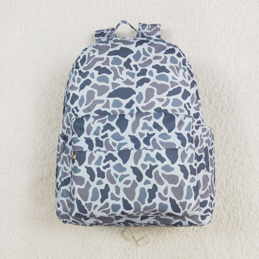 BA0260 Baby Boys Grey Camo  Backpack School Bag