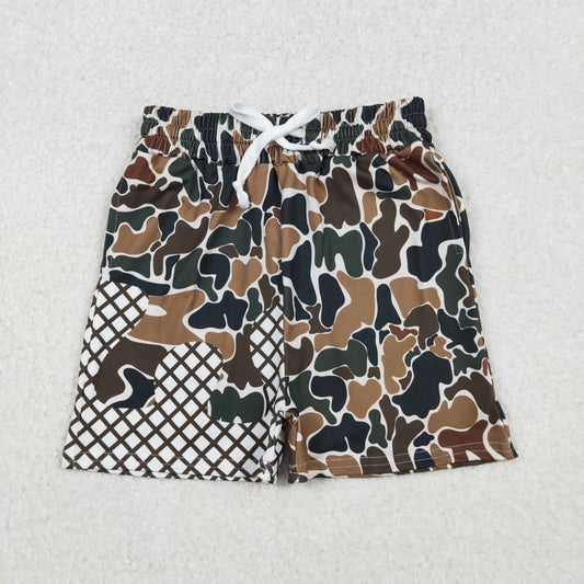 SS0651 Baby Boys  Brown Camo Ice Cream Shorts