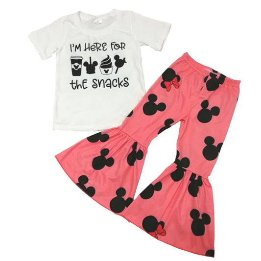 I am here for the snacks girls outfit