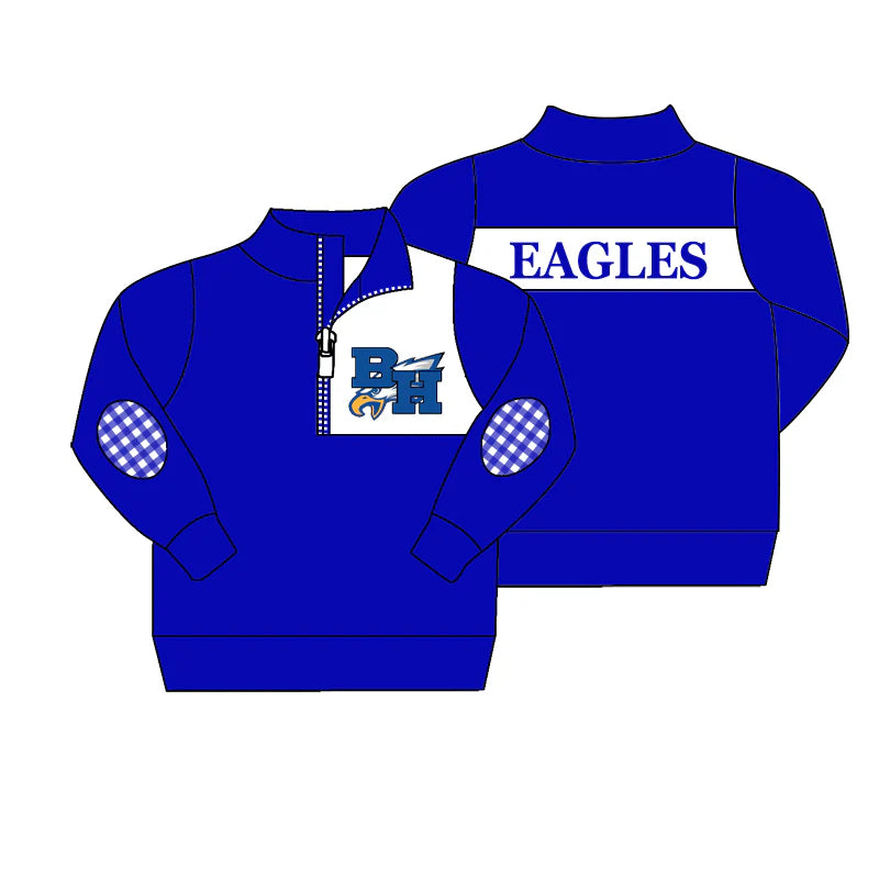 Preorder , 5 MOQ Baby Boys BH Eagles Team Patch Pullover Jackets Tops