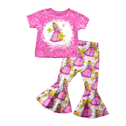 Kids Girls  Prach Princess Bell Bottom Pants Set 3 MOQ Pre-order