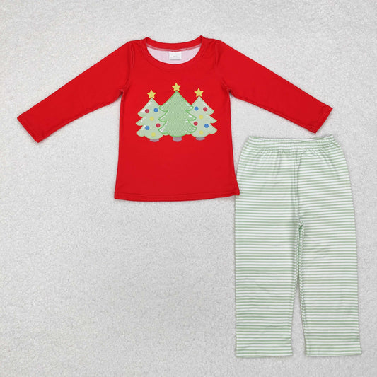 Baby Boys Christmas Tree Top Green Pants Outfit