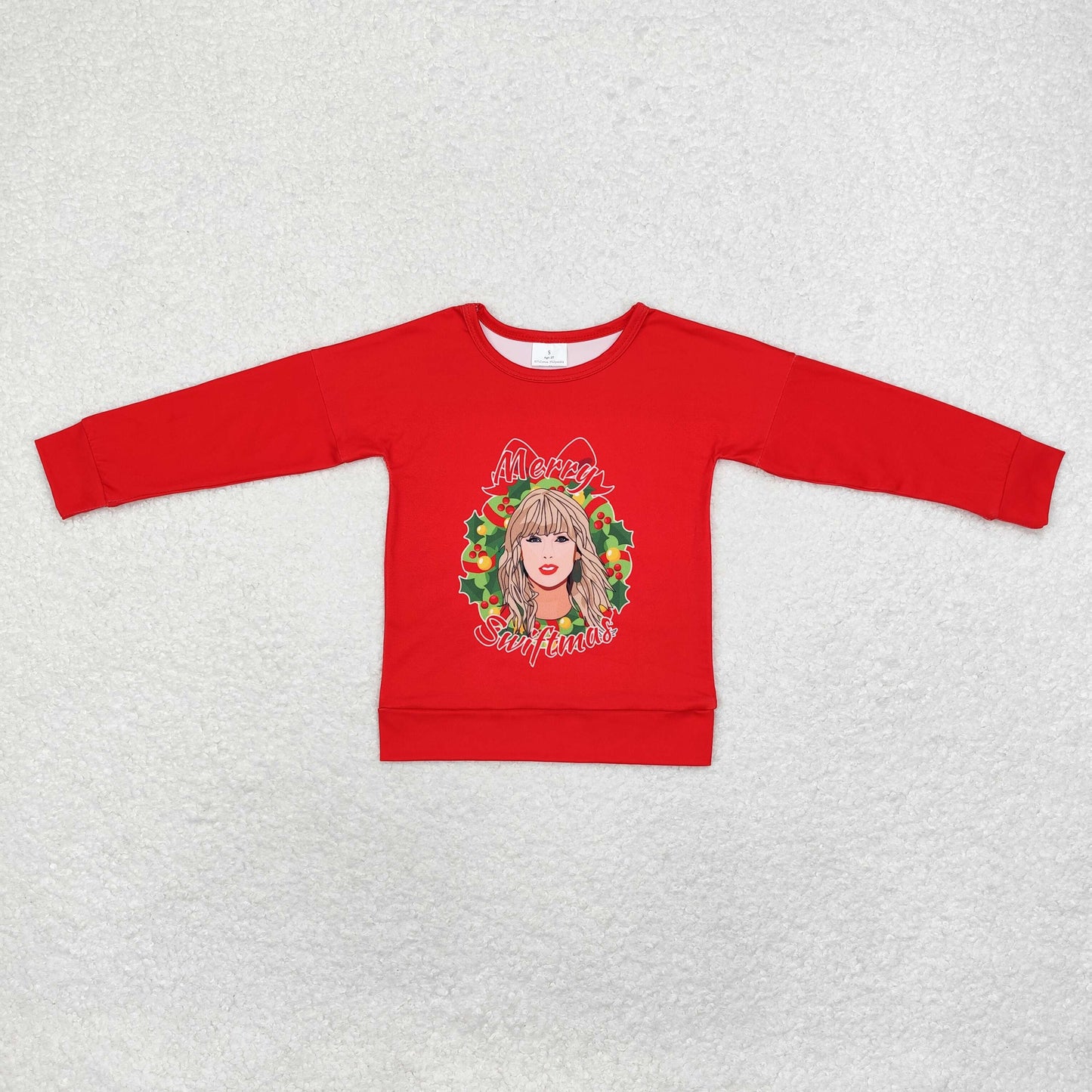 GT0703 Kids Girls Long Sleeve Top Merry Swifimas