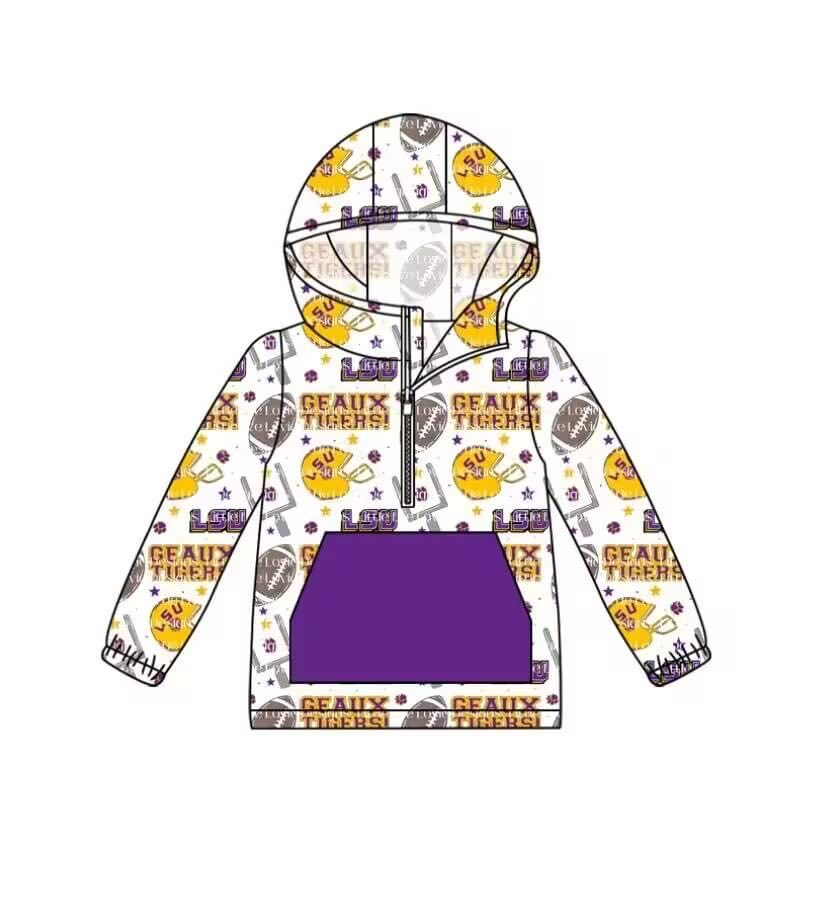 Baby Boys Sport Team LSU Hoodie Top Preorder 3 MOQ