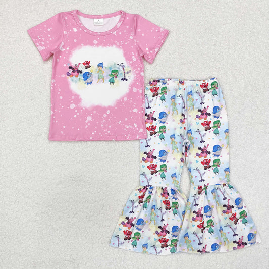 Baby Girls Cartoon Bell Bottom Pants Set