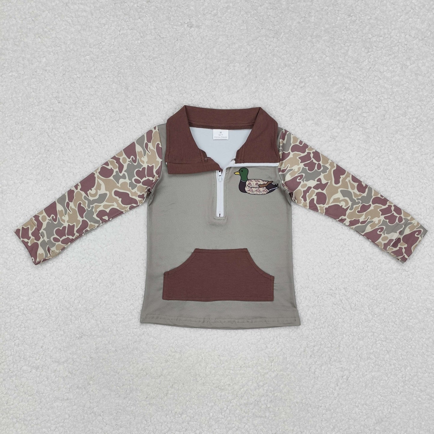 Sibling Baby Boys Camo Long Sleeve Pullover Top Group