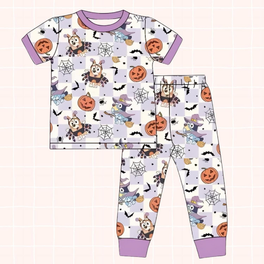 Cartoon Dog Baby Boys halloween  Pajama Set Pre-order 3 MOQ