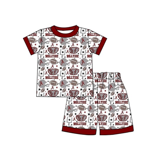 Baby Boys Sport Team  Rolltide Shorts Pajama Set Preorder 3 MOQ