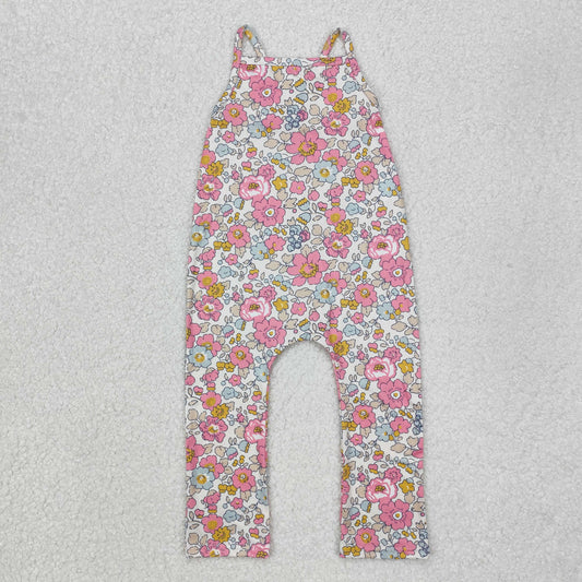 Baby Girls Pink Floral Jumpsuit