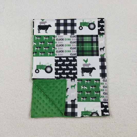 BL0056 Cluck Oink Baby Farm Blanket